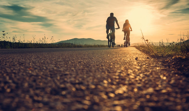 Cycling home to where you're the happiest