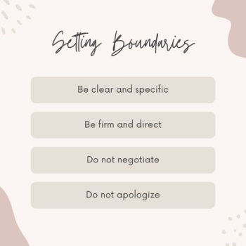 Setting Boundaries Tip Checklist Instagram Post